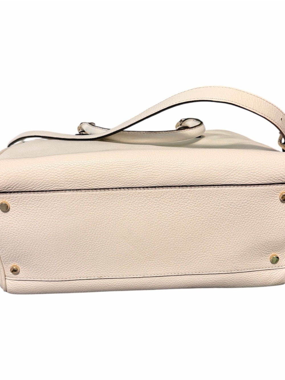 NWOT Kate spade Cream Mulberry Leather Satchel & Kate Spade navy & cream wallet - Picture 4 of 7